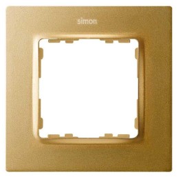Рамка на 1 пост  матовое золото Simon 82 Concept 8200617-095