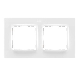 Рамка на 2 поста белый матовый  Simon 82 Concept 8200627-090