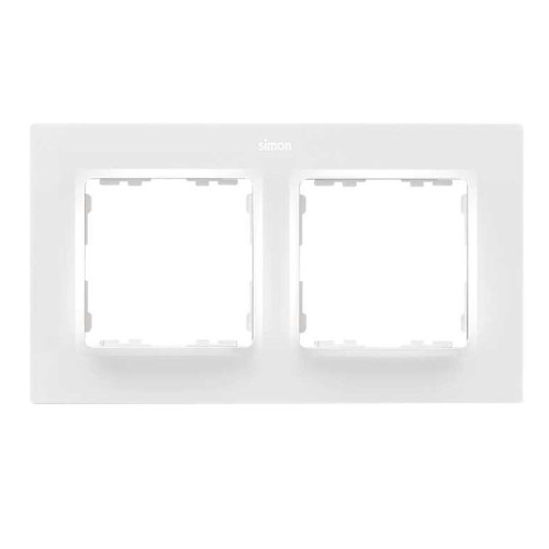 Рамка на 2 поста белый матовый  Simon 82 Concept 8200627-090