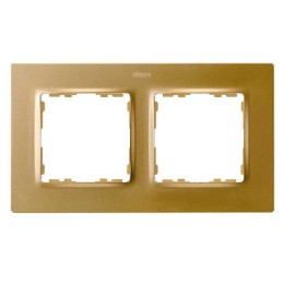 Рамка на 2 поста  матовое золото Simon 82 Concept 8200627-095