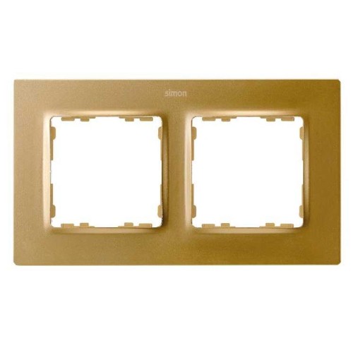 Рамка на 2 поста  матовое золото Simon 82 Concept 8200627-095
