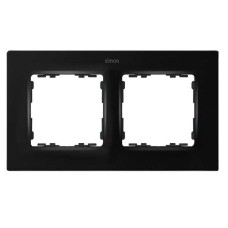 Рамка на 2 поста черный матовый Simon 82 Concept 8200627-098 Рамка на 2 поста черный матовый Simon 82 Concept 8200627-098