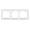Рамка на 3 поста белый матовый  Simon 82 Concept 8200637-090