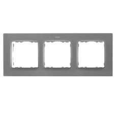 Рамка на 3 поста серый матовый Simon 82 Concept 8200637-092 Рамка на 3 поста серый матовый Simon 82 Concept 8200637-092