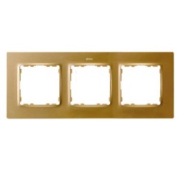 Рамка на 3 поста  матовое золото Simon 82 Concept 8200637-095