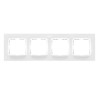 Рамка на 4 поста белый матовый  Simon 82 Concept 8200647-090