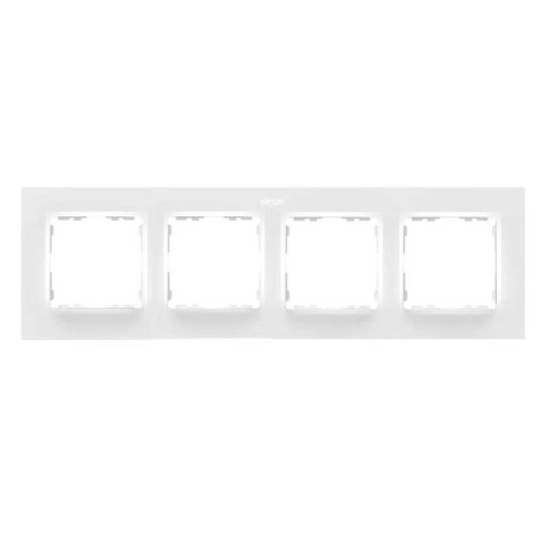 Рамка на 4 поста белый матовый  Simon 82 Concept 8200647-090