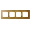 Рамка на 4 поста  матовое золото Simon 82 Concept 8200647-095