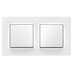 Рамка на 2 поста белый матовый  Simon 82 Concept 8200627-090