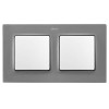 Рамка на 2 поста серый матовый  Simon 82 Concept 8200627-092