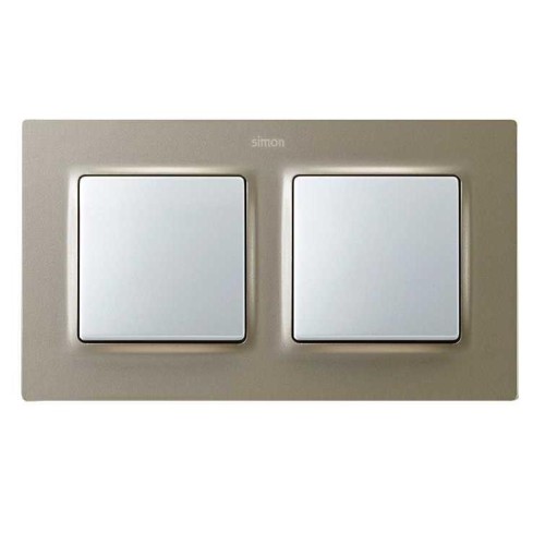 Рамка на 2 поста  матовый шампань Simon 82 Concept 8200627-094