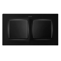 Рамка на 2 поста черный матовый   Simon 82 Concept 8200627-098