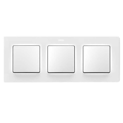 Рамка на 3 поста белый матовый  Simon 82 Concept 8200637-090