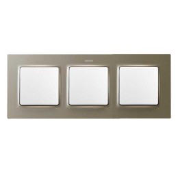 Рамка на 3 поста  матовый шампань Simon 82 Concept 8200637-094