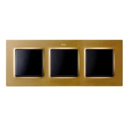 Рамка на 3 поста  матовое золото Simon 82 Concept 8200637-095