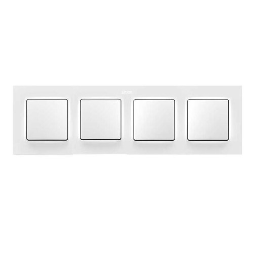 Рамка на 4 поста белый матовый  Simon 82 Concept 8200647-090