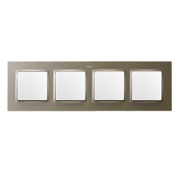 Рамка на 4 поста  матовый шампань Simon 82 Concept 8200647-094