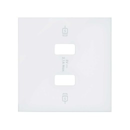 Накладка для зарядного устройства 2хUSB белый матовый Simon 100, 10001096-230