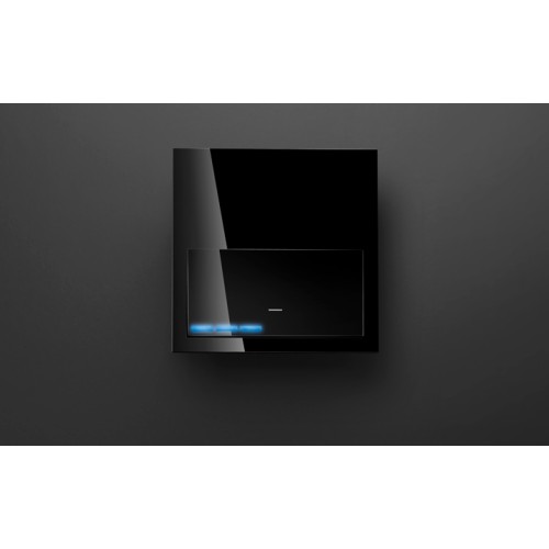 Кит на 2 поста, фронт: 1 рамка вертикальная + 2 клавиши выключателей черный матовый Simon 100, 10020213-238