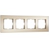 Рамка на 4 поста Senso (шампань, стекло soft-touch) Werkel W0043111 a064579