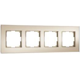 Рамка на 4 поста Senso (шампань, стекло soft-touch) Werkel W0043111 a064579