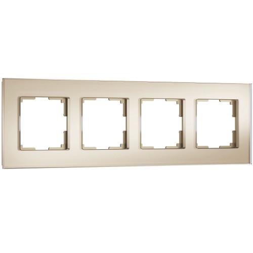 Рамка на 4 поста Senso (шампань, стекло soft-touch) Werkel W0043111 a064579