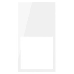 Рамка вертикальная на 2 поста/2 модуля Белый глянец  Simon 100 10002620-130