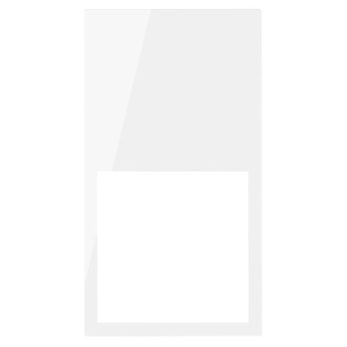 Рамка вертикальная на 2 поста/2 модуля Белый глянец  Simon 100 10002620-130