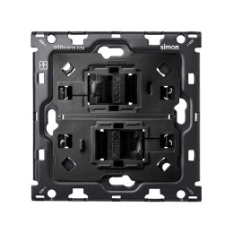 Кит на 1 пост, механизмы: 2 розетка RJ45 Cat.6 + суппорт Simon 100, 10010111-039