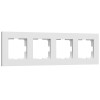 Рамка на 4 поста Slab (белый матовый) Werkel a062797 W0042961