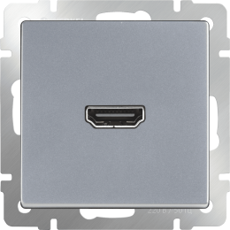 WL06-60-11 Розетка HDMI (серебряный) Antik Werkel a039268