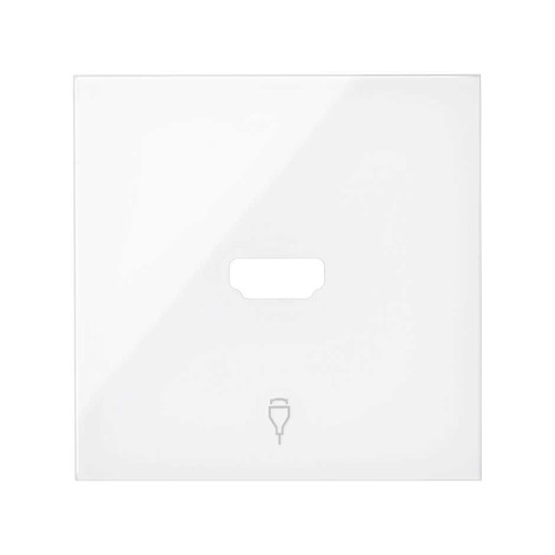 Накладка розетки HDMI белый глянец Simon 100, 10001094-130