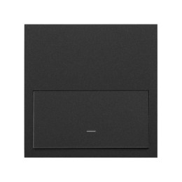 Кит на 1 пост, фронт: 1 рамка «минимум» + 1 клавиша выключателя черный матовый Simon 100, 10020101-238