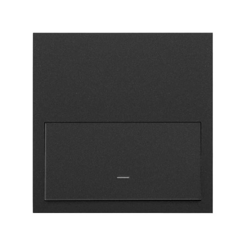 Кит на 1 пост, фронт: 1 рамка «минимум» + 1 клавиша выключателя черный матовый Simon 100, 10020101-238