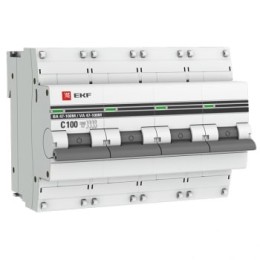 ВА 47-100M Автоматический выключатель (С) 4P 100А 10kA с электромагнитным расцепителем EKF PROxima