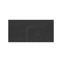 Накладка вывода кабеля узкого черный матовый Simon 100, 10000051-238