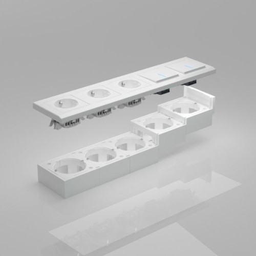 W8000001 Коробка для накладного монтажа (белый) Werkel a053525