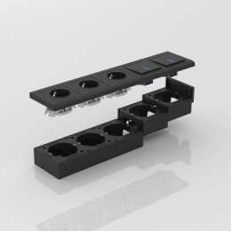 W8000008 Коробка для накладного монтажа (черный) Werkel a053528