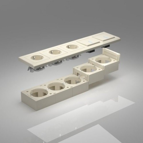 W8000003 Коробка для накладного монтажа (слоновая кость) Werkel a053526