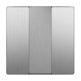 W1139009 Набор клавиш для выключателя трехклавишного (cеребряный рифленый) Antik Werkel a051353