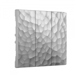 W1239006 Набор клавиш для выключателя трехклавишного (серебряный) Hammer Werkel a052089