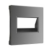 W1191164 Накладка для двойной розетки Еthernet RJ-45 (графит матовый) Werkel a063114