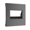 WL04-RJ45+RJ45-CP Накладка для двойной розетки Еthernet RJ-45 (графит рифленый) Antik Werkel a046603 a050741
