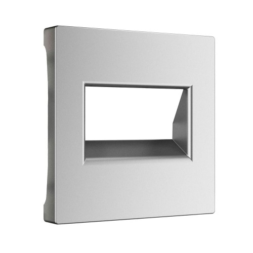 W1191165 Накладка для двойной розетки Еthernet RJ-45 (серебряный матовый) Werkel a063624