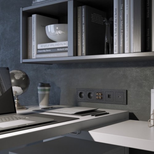 W1296008 Накладка для розетки HDMI (черный) Hammer Werkel a052045