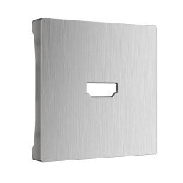 WL09-HDMI-CP Накладка для розетки HDMI (серебряный рифленый) Antik Werkel a041304