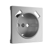 W1179509 Накладка  для розетки USB (cеребряный рифленый) Antik Werkel a051365