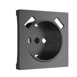 W1179504 Накладка для розетки USB (графит рифленый) Antik Werkel a050746