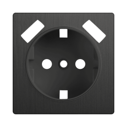 W1179504 Накладка для розетки USB (графит рифленый) Antik Werkel a050746