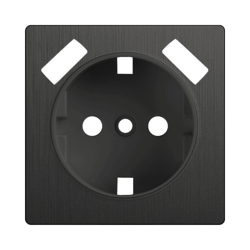 W1179504 Накладка для розетки USB (графит рифленый) Antik Werkel a050746